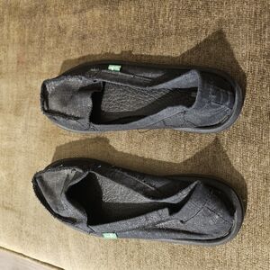 Womens Black Slip-On Shoes